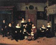 OSTADE, Adriaen Jansz. van Portrait of a Family jg oil on canvas